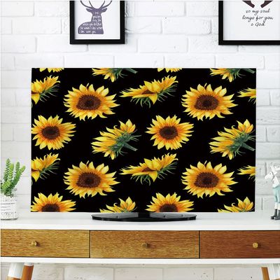 AMAPARK Indoor TV Dust Cover, Cover 47 Inch Sunflowers Quality Waterproof Polyester Protect Your TV Style-1679
