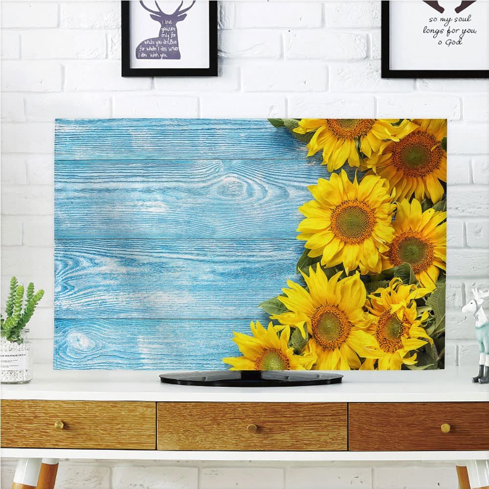 AMAPARK TV Dust Cover, Cover 32 Inch Sunflowers Suitable for Sets of Most Models TV Style-1740