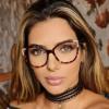 bullabulling Stylish Floral Cat Eye Reading Glasses For Women Oversized Frame Blue Light Blocking (leopard, 1.75, multiplier_x) view 3