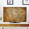 AMAPARK TV Dust Cover, Cover 55 Inch Old World Map Suitable for Sets of Most Models TV Style-1552 view 1