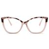 bullabulling Stylish Floral Cat Eye Reading Glasses For Women Oversized Frame Blue Light Blocking (pink, 3, multiplier_x) view 2
