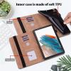 VODEFOX Case for iPad 11th Generation 11 Inch 2025 A16, iPad 10th Generation 10.9 inch 2022, Solid Stripe PU Leather Retro Shockproof Slim Cover - Green view 3