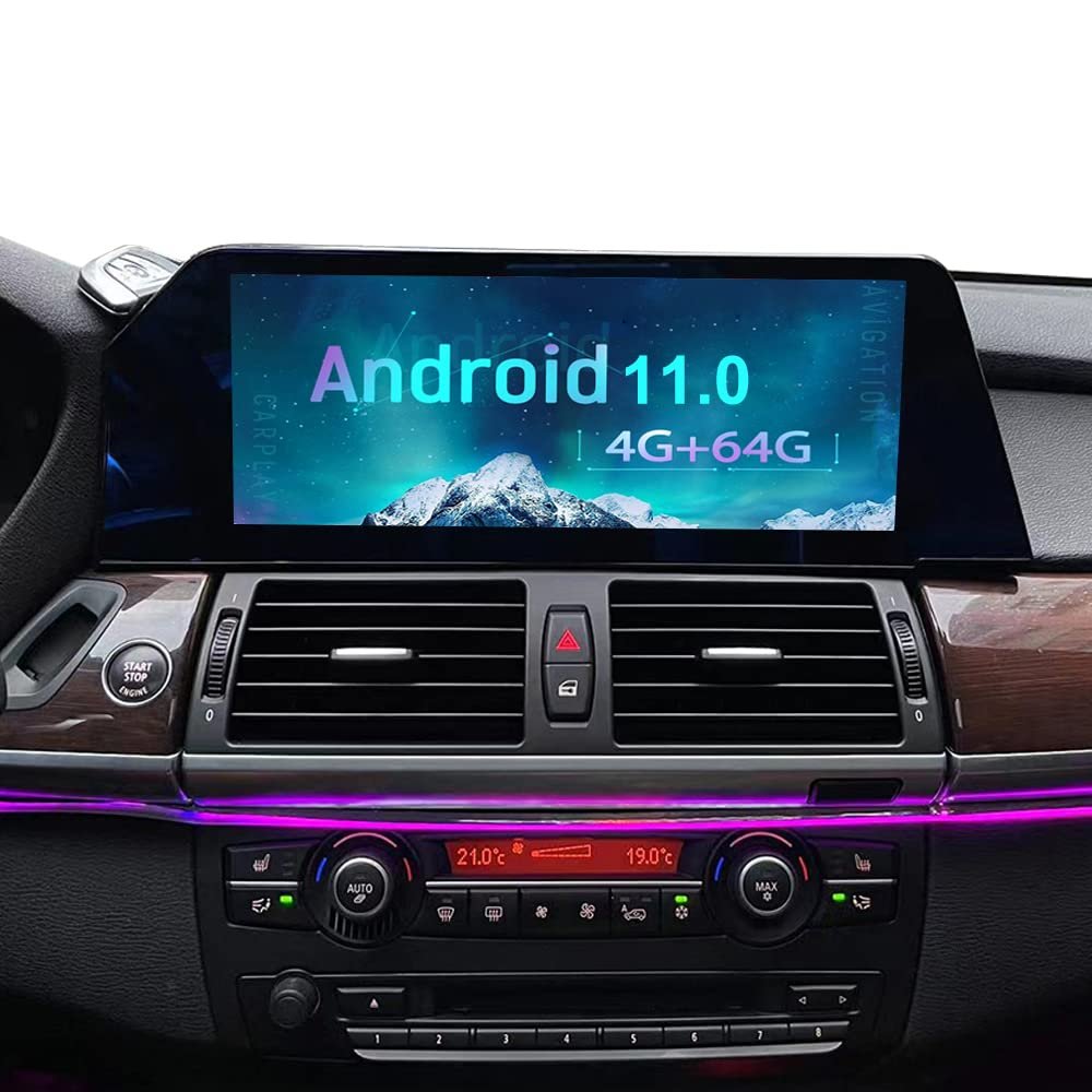 ZWNAV 12.3 Inch Blade Screen Display Android 11 Auto Stereo for BMW 5 Series F10 NBT 2013-2017,64GB Wireless CarPlay GPS Navigation 4G