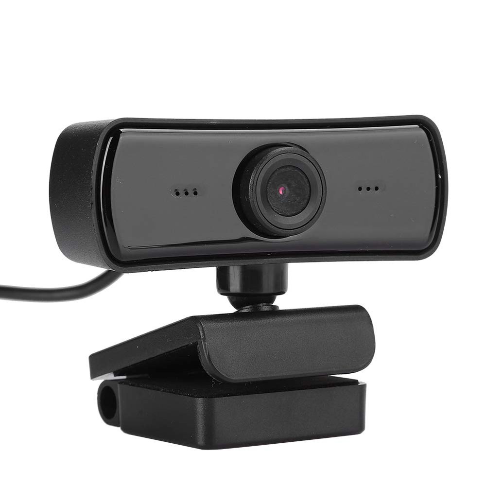 ASHATA 4K Webcam, 2K Video, 2560 x 1440 Resolution, Built-in Microphone, Auto Focus, Plug and Play, Black