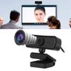 ASHATA 4K Webcam, 2K Video, 2560 x 1440 Resolution, Built-in Microphone, Auto Focus, Plug and Play, Black view 4