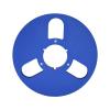 GOWENIC 1/4 10 Inch Empty Aluminum Alloy Take Up Reel to Reel Small Hub, Blue view 1