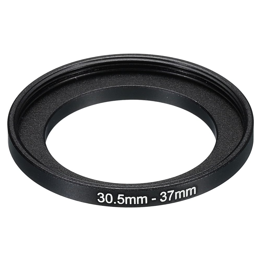 PATIKIL 30.5mm-37mm Metal Step Up Ring, Camera Lens Filter Adapter Ring Aluminum Filter Adapter Ring for Camera Lenses Hood, Black