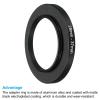 PATIKIL 30.5mm-37mm Metal Step Up Ring, Camera Lens Filter Adapter Ring Aluminum Filter Adapter Ring for Camera Lenses Hood, Black view 4