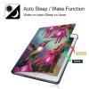 BPQOJB Case for All-New Kindle Fire HD 10 & 10 Plus Tablet 11th Generation 2021 Release 10.1 inch with Adjustable Stand & Auto Wake/Sleep Feature Smart Protect Cover Case - Hummingbird Flower view 3