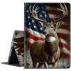 BPQOJB for Kindle Paperwhite Case - 10th Gen 2018, 6 Inch E-Reader Case with Adjustable Stand & Auto Wake/Sleep - Flag Deer view 1