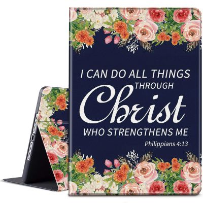 BPQOJB for Kindle Paperwhite Case 11th Generation 6.8 inch for Kindle Paperwhite Signature Edition Case with Adjustable Stand & Auto Wake/Sleep Feature Smart Protect Cover - Flower Psalm 4-13