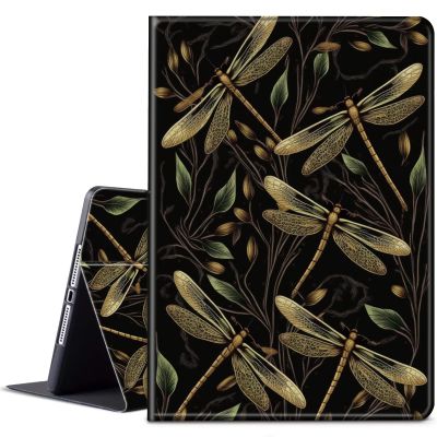 BPQOJB for Kindle Paperwhite 10th Gen 2018 6" E-Reader Case with Adjustable Stand & Auto Wake/Sleep - Dragonflies
