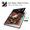 BPQOJB for Kindle Paperwhite Case - 10th Gen 2018, 6 Inch E-Reader Case with Adjustable Stand & Auto Wake/Sleep - Red Flowers Skull view 3