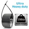 Large Zip Ties 36 inch (250 Pack), Long Zip Ties Heavy Duty with 250 lb Tensile Strength, Big Cable Ties, Black, by ANOSON view 4