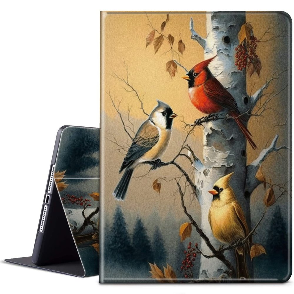 BPQOJB for Kindle Paperwhite 11th Gen 2021 6.8 inch Case - Signature Edition with Adjustable Stand & Auto Wake/Sleep Feature - Smart Protect Cover - Wild Birds