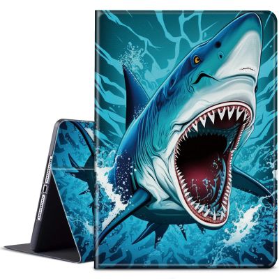 BPQOJB for Kindle Paperwhite Case - 10th Gen 2018, 6 Inch, Auto Wake/Sleep, Shark Fish