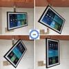 ATOPCAENRT Versatile Under-Cabinet Mount for Amazon Echo Show 15 - Save Space and Customize Viewing Angles Silver 026-02 SX view 4