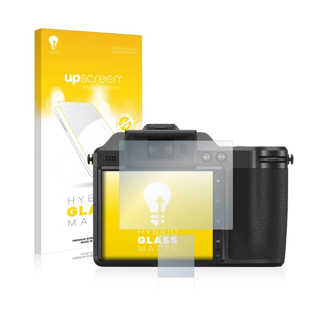 upscreen Matte Screen Protector Glass Film compatible with Fujifilm X-H2 - Anti-Glare, Anti-Fingerprint, 9H Glass Protection