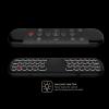 Upgrade W2 Pro Air Mouse Universal TV Remote, 2.4G 3-in-1 Mini Wireless Keyboard With Touchpad for Smart TV - Black view 4