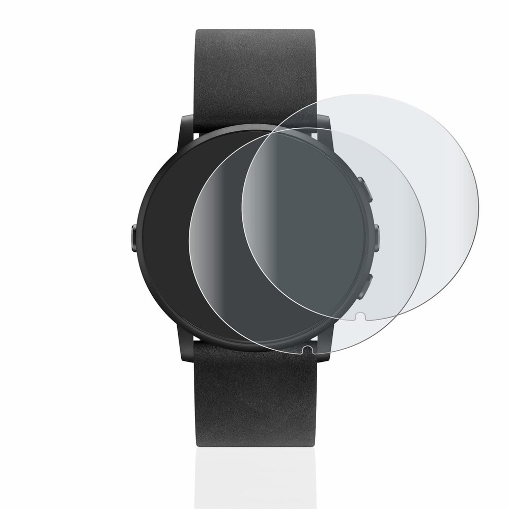 brotect 3D Curved Screen Protector Matte Compatible with Pebble Time Round (2 Pack) - Full Screen Coverage