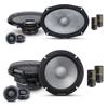 Alpine 6.5" & 6x9 R2 High-Resolution Speaker Bundle - A Pair of R2-S65C 2-Way Component Speakers & a Pair of R2-S69C 6x9 Component Speakers view 1