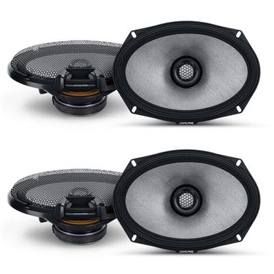 Alpine R2 Speaker Bundle -Two Pairs of R2-S69 6x9 R-Series High-Resolution Coaxial Speakers