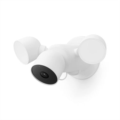 Google Nest Cam with Floodlight - Outdoor Camera - Floodlight Security Camera (Renewed)