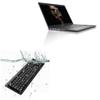 BoxWave Keyboard Compatible with Fujitsu LifeBook U9310 - AquaProof USB Keyboard, Washable Waterproof Water Resistant - Jet Black view 1