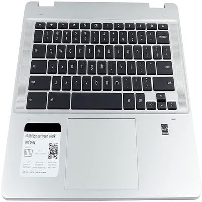 New Genuine Palmrest Touchpad Keyboard Silver for HP Chromebook 14A-NA1083CL Series M74070-001 M74073-001