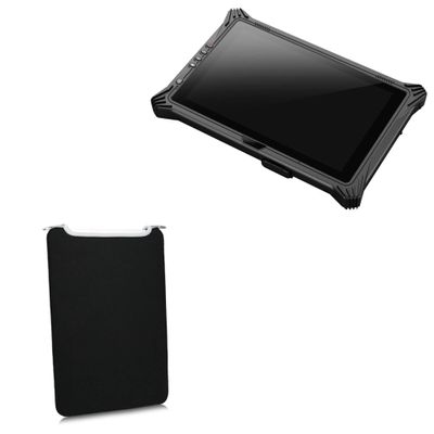 BoxWave Case Compatible with Emdoor EM-I10U - SlipSuit, Soft Slim Neoprene Pouch Protective Case Cover - Jet Black