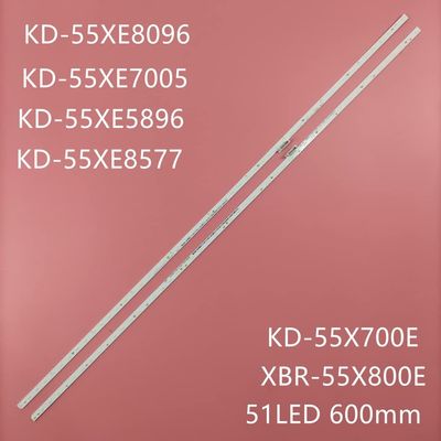 LED Backlight Strip Compatible with Sony kd-55xe7077 KD-55XE8396 KD-55XE8096 KD-55XE7096 KD-55XE7002 KD-55XE8596 KD-55X720E STO550AP5_51LED (Color : 2 Pieces 1TV)