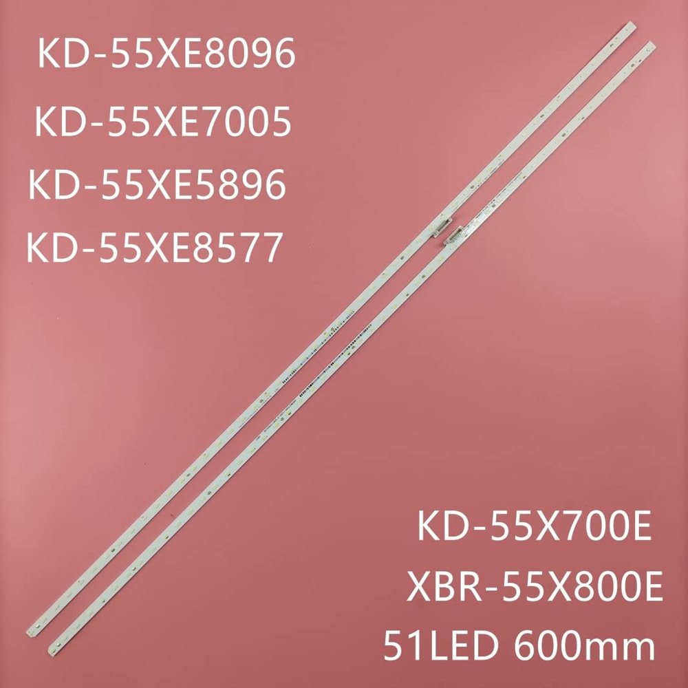 LED Backlight Strip Compatible with Sony kd-55xe7077 KD-55XE8396 KD-55XE8096 KD-55XE7096 KD-55XE7002 KD-55XE8596 KD-55X720E STO550AP5_51LED (Color : 2 Pieces 1TV)