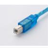 USB-Square Port Applicable PLC Programming Cable AFPX Series Data Download Cable Universal Square Port Cable Transparent (Blue 2m) view 4