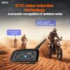 EJEAS V7 Motorcycle Helmet Bluetooth Intercom, Upgraded 2 Riders 1200M Helmet Bluetooth Headset Wireless Communication System with Noise Reduction/Auto-Answering/Waterproof/Quick Paring (1PC) view 4
