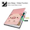 Rotating Case for 6.8" Kindle Paperwhite (11th Generation 2021) and Kindle Paperwhite Signature Edition,360 Degree Rotating Stand Fold Protective Smart Cover for Pink Pig Face view 4