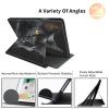 Rotating Case for 6.8" Kindle Paperwhite (11th Generation 2021) and Kindle Paperwhite Signature Edition,360 Degree Rotating Stand Fold Protective Smart Cover for Black Cat Cool view 3