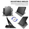 Rotating Case for 6.8" Kindle Paperwhite (11th Generation 2021) and Kindle Paperwhite Signature Edition,360 Degree Rotating Stand Fold Protective Smart Cover for Black Skull Flower view 2