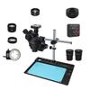 3.5X-90X Simul-Focal Continuous Zoom Trinocular Stereo Microscope 38MP HDMI USB Microsopio Camera 1/2 CTV Adapter Big Workbench w/Black aliuminum pad (Color : 38MP 0.5X C Mount) view 1
