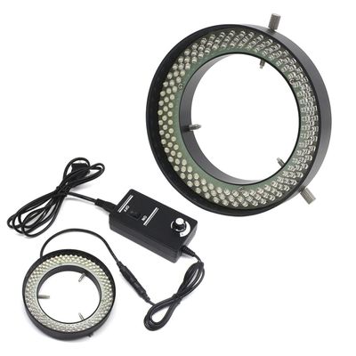 156LED Microscope Ring Light Stereo Microscope Top Illumination Supplementary Source Inner Diameter 81mm Microscope Illuminators Adjustable Lighting