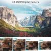 4K Digital Camera for Photography & Vlogging, 56MP YouTube Camera with WiFi, 3" 180 Flip Screen, 16X Digital Zoom, 52mm Wide Angle & Macro Lens, 32GB TF Card, 2 Batteries  Black view 3