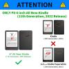 BPQOJB for Kindle 2022 Case 11th Generation 6.0 inch 2022 Release with Adjustable Stand & Auto Wake/Sleep Smart Protect Cover Case - Dragonfly view 2