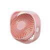Tyenaza USB Desk Fan, Small Portable Desktop Fan Mute Three Wind Speed USB Charging Small Fan for Home Office Dormitory(Pink) view 1