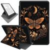 Rotating Case for 6.8" Kindle Paperwhite (11th Generation 2021) and Kindle Paperwhite Signature Edition,360 Degree Rotating Stand Fold Protective Smart Cover for Butterfly and Gold Moon view 1