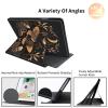 Rotating Case for 6.8" Kindle Paperwhite (11th Generation 2021) and Kindle Paperwhite Signature Edition,360 Degree Rotating Stand Fold Protective Smart Cover for Butterfly and Gold Moon view 3