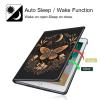 Rotating Case for 6.8" Kindle Paperwhite (11th Generation 2021) and Kindle Paperwhite Signature Edition,360 Degree Rotating Stand Fold Protective Smart Cover for Butterfly and Gold Moon view 4