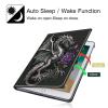 Rotating Case for 6.8" Kindle Paperwhite (11th Generation 2021) and Kindle Paperwhite Signature Edition,360 Degree Rotating Stand Fold Protective Smart Cover for Dragon with Purple Rose view 4