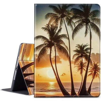 BPQOJB for Kindle 11th/12th Generation Case 6 inch 2022/2024 Release with Adjustable Stand & Auto Wake/Sleep Smart Protect Cover Case - Beach Coconut Tree