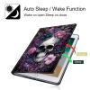 BPQOJB for Kindle 2022 Case 11th Generation 6.0 inch 2022 Release with Adjustable Stand & Auto Wake/Sleep Smart Protect Cover Case - Skull Flower view 3