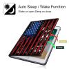 BPQOJB for Kindle 2022 Case 11th Generation 6.0 inch 2022 Release with Adjustable Stand & Auto Wake/Sleep Smart Protect Cover Case - American Flag view 3
