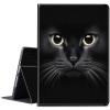BPQOJB for Kindle Fire 7 Tablet Case 12th Generation 7 inch 2022 Release with Adjustable Stand & Auto Wake/Sleep Feature Smart Protect Cover Case - Black Cat view 1